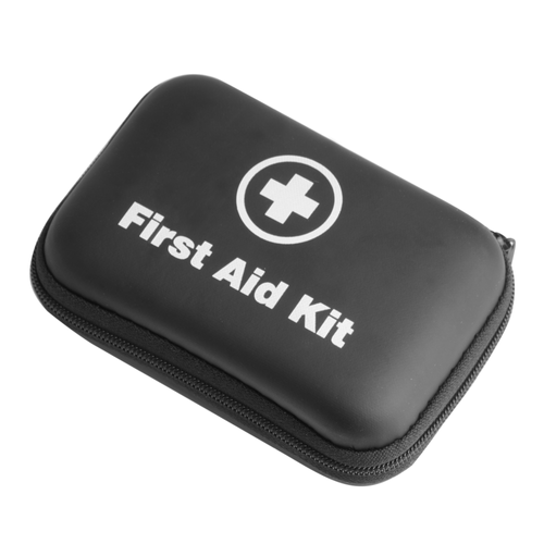 Fosco Industries - First Aid Kit with Equipment - 28 items - Black - 469480