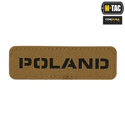 M-Tac - Patch - Poland - Laser Cut - Coyote / Black - 51003105