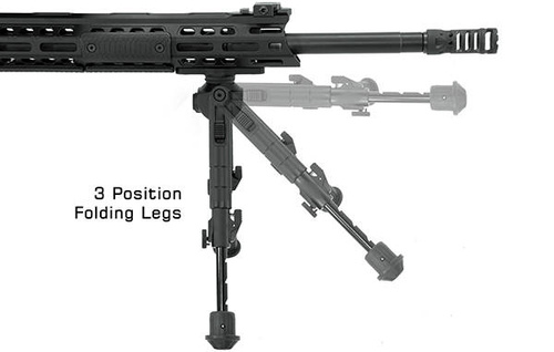 UTG - Recon 360 TL Foldable Bipod 7-9" - Picatinny - Black - TL-BP01-A