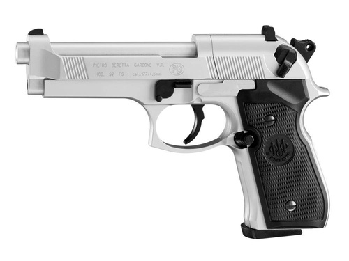 Umarex - Beretta M92 FS Pistol Airgun - 4.5 mm Diabolo - Nickel - 419.00.02