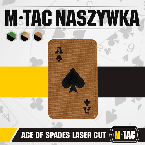 M-Tac - Patch Ace of Spades - Cordura 500D - Coyote / Black - 51109502