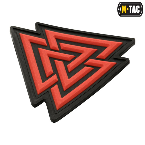 M-Tac - 3D PVC Patch Valknut - Red / Black - 51163233