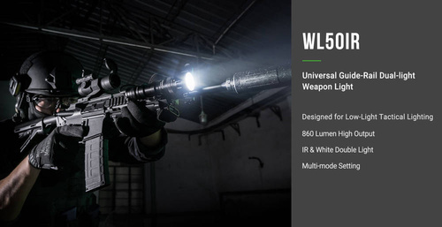 NEXTorch - LED long gun flashlight WL50 IR - 860 lm - WL50 IR 