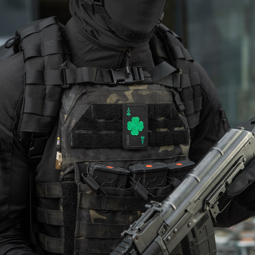 M-Tac - Lucky Card Patch - Cordura 500D - Clover - Black - 51391002