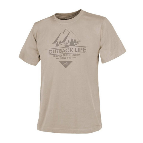 Helikon - T-shirt Outback Life - Khaki - TS-OBL-CO-13