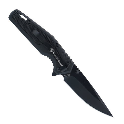 Smith & Wesson - SWAT Spring Assisted Folding Knife - 7Cr - Black - 1209513