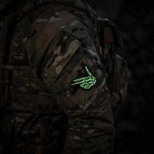 M-Tac - Skeleton Shooter Patch - Embroidery - 500D Cordura - Black - 51375002