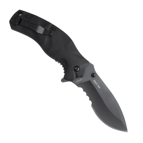 Smith&Wesson - Folding Knife EDC Black Ops Recurve - 8Cr13MoV - Black - 1147098
