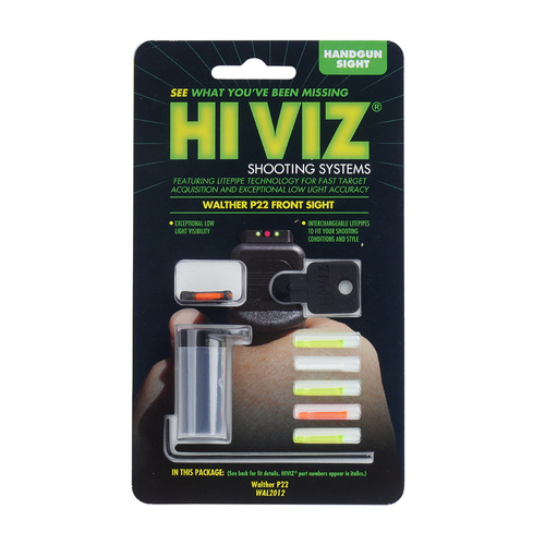 Hiviz - Fiber Optic Front Sight for Walther P22 Pistol - WAL2012 