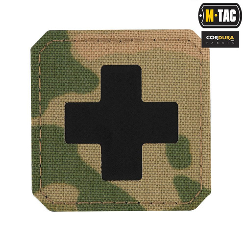 M-Tac - Medic Cross Laser Cut Patch - Cordura 500D - Black / MultiCam - 51122802