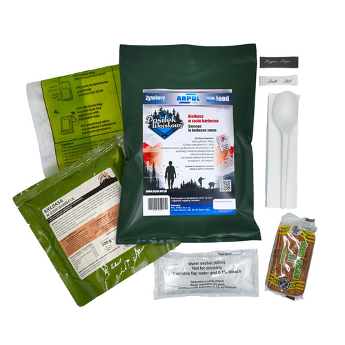 Arpol - Military meal MRE PW 1 - Sausage in barbecue sauce - 1504500