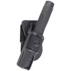 ESP - Hardened Baton Telescopic Ergonomic 18'' Friction with Holster - Friction Lock - Black - ExB-18HE-BK BH-24