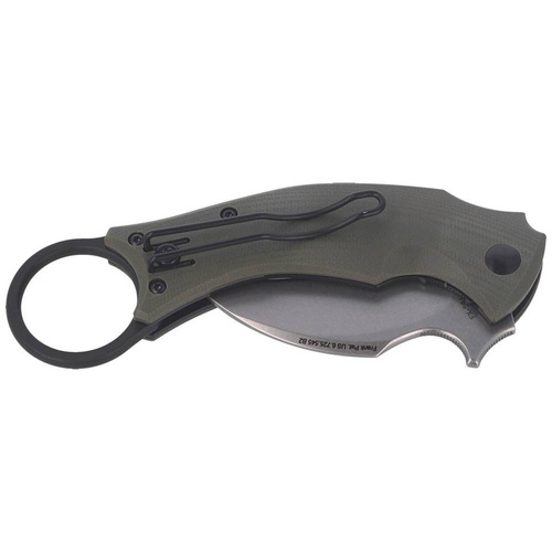 FOX - Black Bird Karambit by Bastinelli - OD / Stone Washed - FX-591 OD