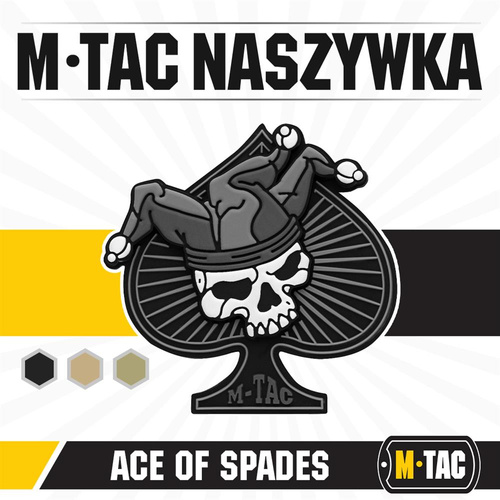 M-Tac - Ace of Spades Patch - 3D PVC - Black/White - 51108236