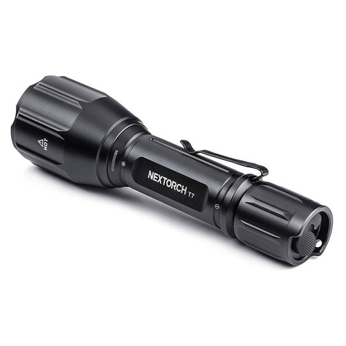 NEXTorch - T7 V2.0 LED Tactical Flashlight with 2600 mAh Battery - Hunting Set - 1300 lm - Black - T7 HUNTING SET V2.0