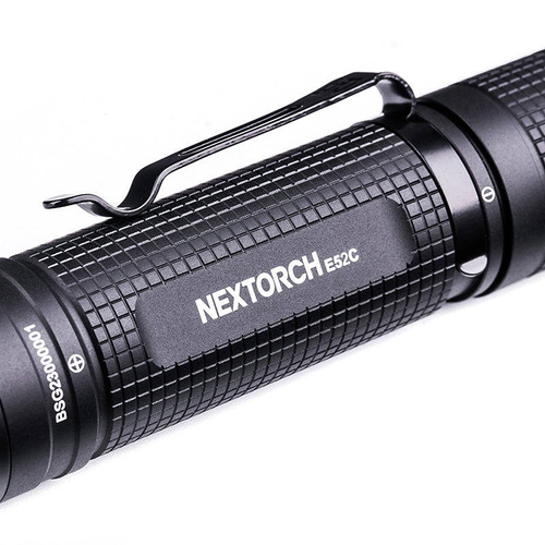 NEXTorch - E52 C LED Tactical Flashlight with 4800 mAh Battery - 3000 lm - Black - E52C