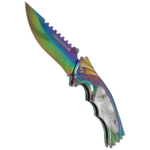 Herbertz Solingen - Knife Rainbow Clip Point Folder - 567312