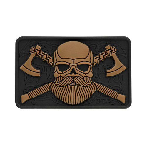 M-Tac - 3D Patch - Bearded Skull - Black / Coyote - 51113205