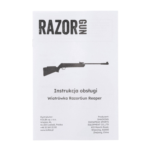 RazorGun - Reaper Air Gun with 4x20 Rifle Scope - 5.5 mm - Polymer - Black - LB600 5.5 mm