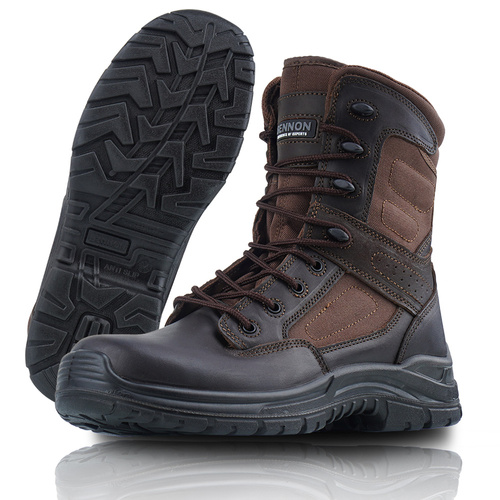 Bennon - Commodore Light O1 NM Military Boots - High - Brown / Black - 0690050140