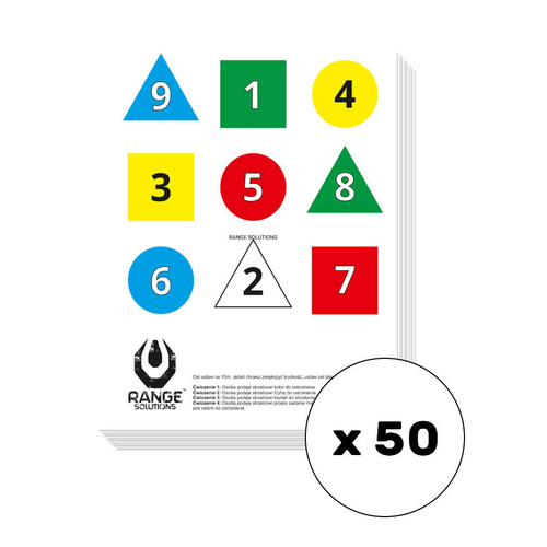 Range Solutions - Shooting Targets Training - 50 pieces - RAN-31-019062-00