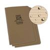 Rite in the Rain - Stapled Waterproof Notebook - 3-pack - 4.625x7" - Tan - 980T-LITE