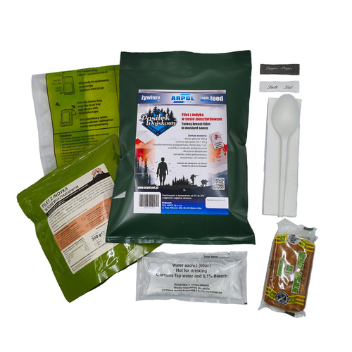 Arpol - Military meal MRE PW 2 - Turkey Fillet in Mustard Sauce - 1504501