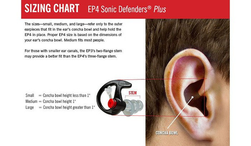 SureFire - EarPro EP4 Sonic Defenders Plus - Black - EP4-BK-MPR