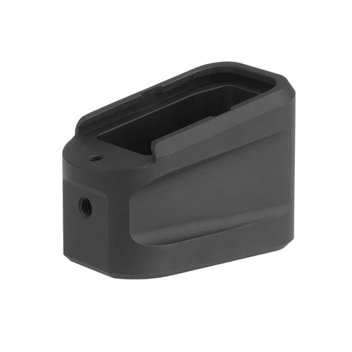 Strike Industries - Aluminum Extended Magazine Plate for Glock 19 - 9 mm - Black - SI-EMP-AL-G19-BK