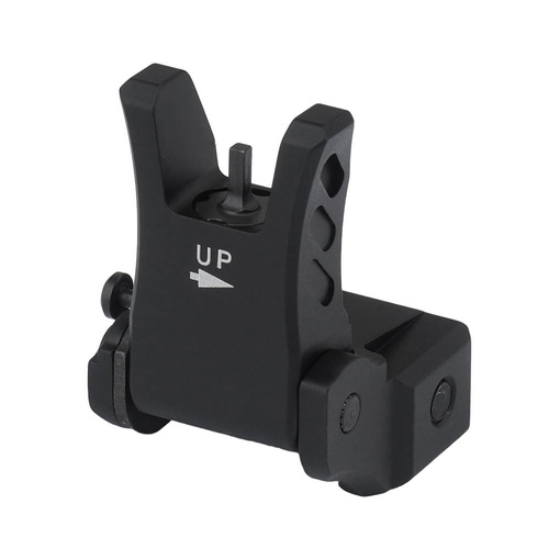 UTG - AR15 Super Slim Flip-Up Front Sight - Picatinny - Black - MNT-755