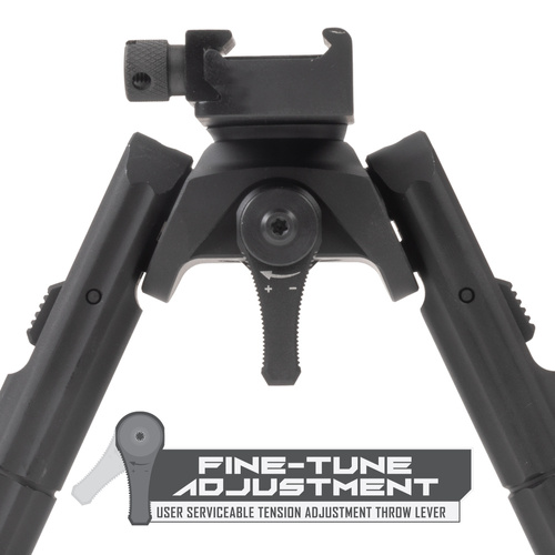 Leapers - UTG Recon 360 TL Foldable Bipod 5.5-7" - Picatinny - Black - TL-BP02-A