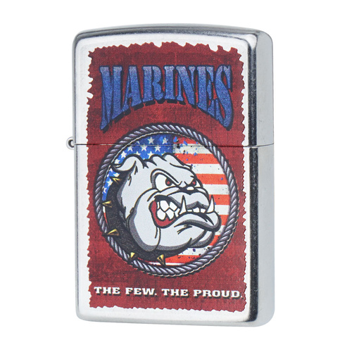 Zippo - US Marines Corp Petrol Lighter - Street Chrome - Z28520