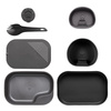 Wildo - Camp-a-Box Complete Travel Cookware Set - Black / Gray - SE-CAB-PP-0119A.