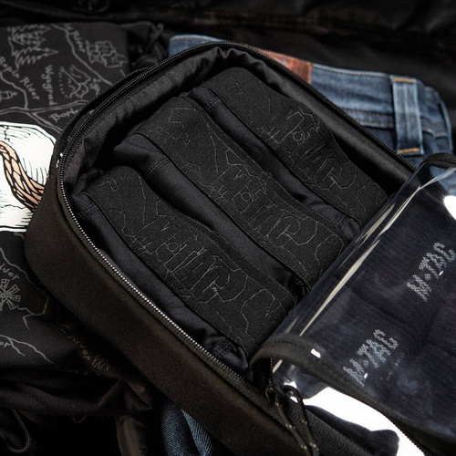 M-Tac - Elite Large Clear Pouch - 30 x 19 cm - Black - 10147002-L