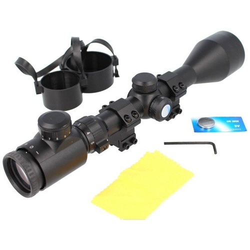 Lensolux - Rifle Scope 3-9x50E, illuminated 4 Red-Dot reticle - 19312