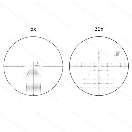 Vector Optics - Continental Rifle Scope 5 - 30 x 56 - 34 mm - First Focal Plane - SCFF-41 