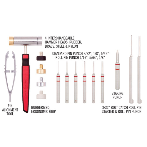 Real Avid - Accu-Punch Hammer & AR-15 Pin Punch Set - AVHPS-AR