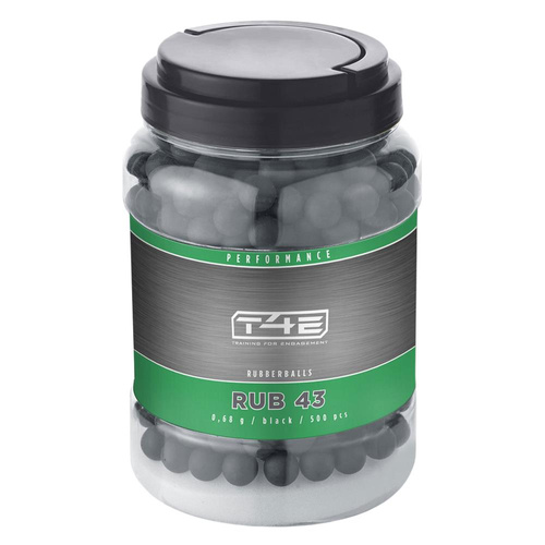 Umarex - Rubber Bullets T4E RB 43 - Caliber .43 - 500 pcs - Black - 2.4773