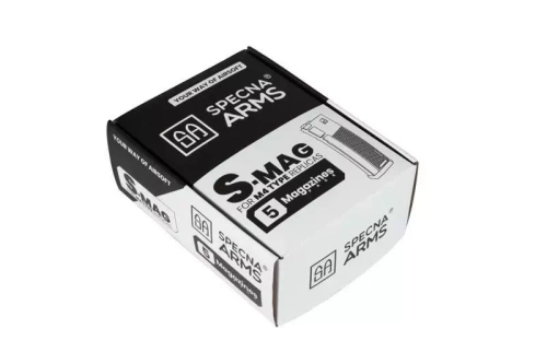 Specna Arms - S-Mag Mid-Cap Magazine Set - 5 pcs. - 125 BB's - Black - SPE-05-025718 