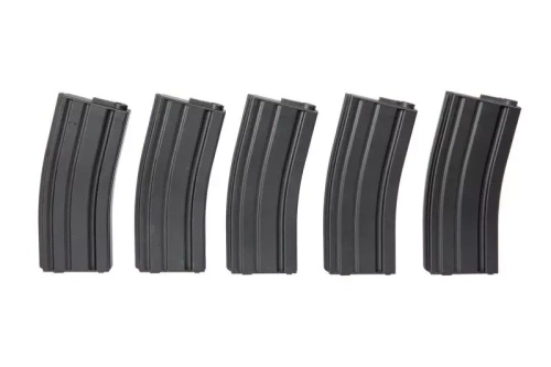 Specna Arms - Mid-cap Magazines for M4/M16 Replicas - 5 pcs. - Black - SPE-05-025503