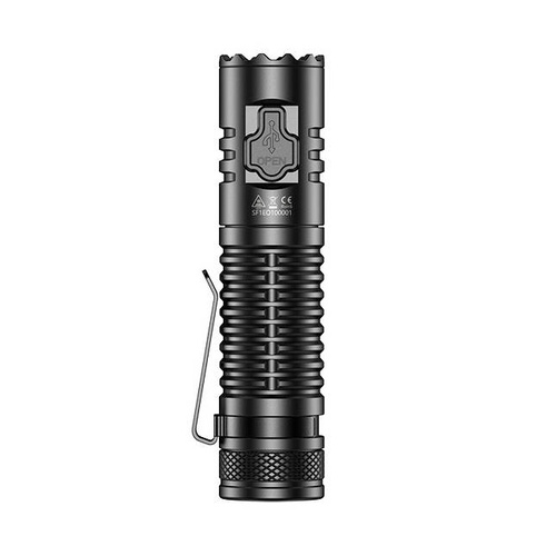 Speras - Flashlight E10 LED with Battery 3100 mAh - 1300 lm - Black - E10