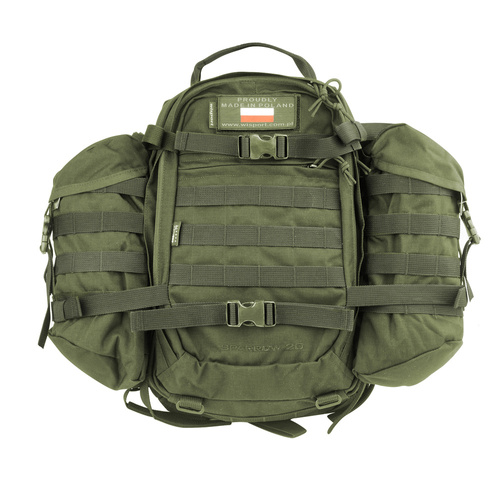 WISPORT - Sparrow 20 II backpack with two side pockets - 20 + 10 l - Olive Green