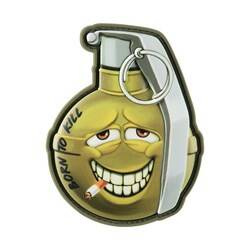 M-Tac - Patch  Smiling Grenade M67 v2 - PVC 3D - Green - 51139200