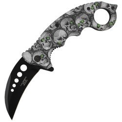 Herbertz Solingen - Karambit Folding Knife Skulls Design - AISI 420 - 572413