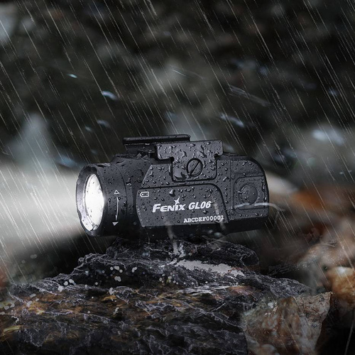 Fenix - GL06 Tactical Pistol Flashlight - 600 lm - Picatinny/Glock - Black - GL06
