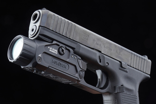 Holosun - Tactical Weapon Flashlight Dual - 17,000 cd - IR/Green Laser - Black - P.ID Dual