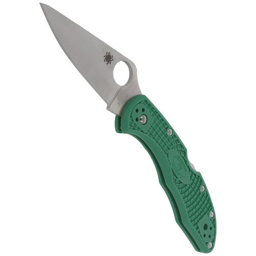 Spyderco - Delica® 4 FRN Flat Ground Green Knife - C11FPGR
