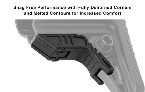 UTG - Buttstock for AR 15 Pro Ops Ready S4 - Mil-Spec - With Cheek Rest - Black - RBUS4BMS