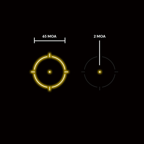 Holosun - HE503R-GD Gold Dot Sight - Low mount & 1/3 Co-witness Mount