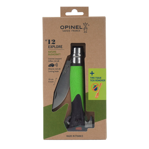 Opinel - N°12 Explore folding knife - Green - 002489